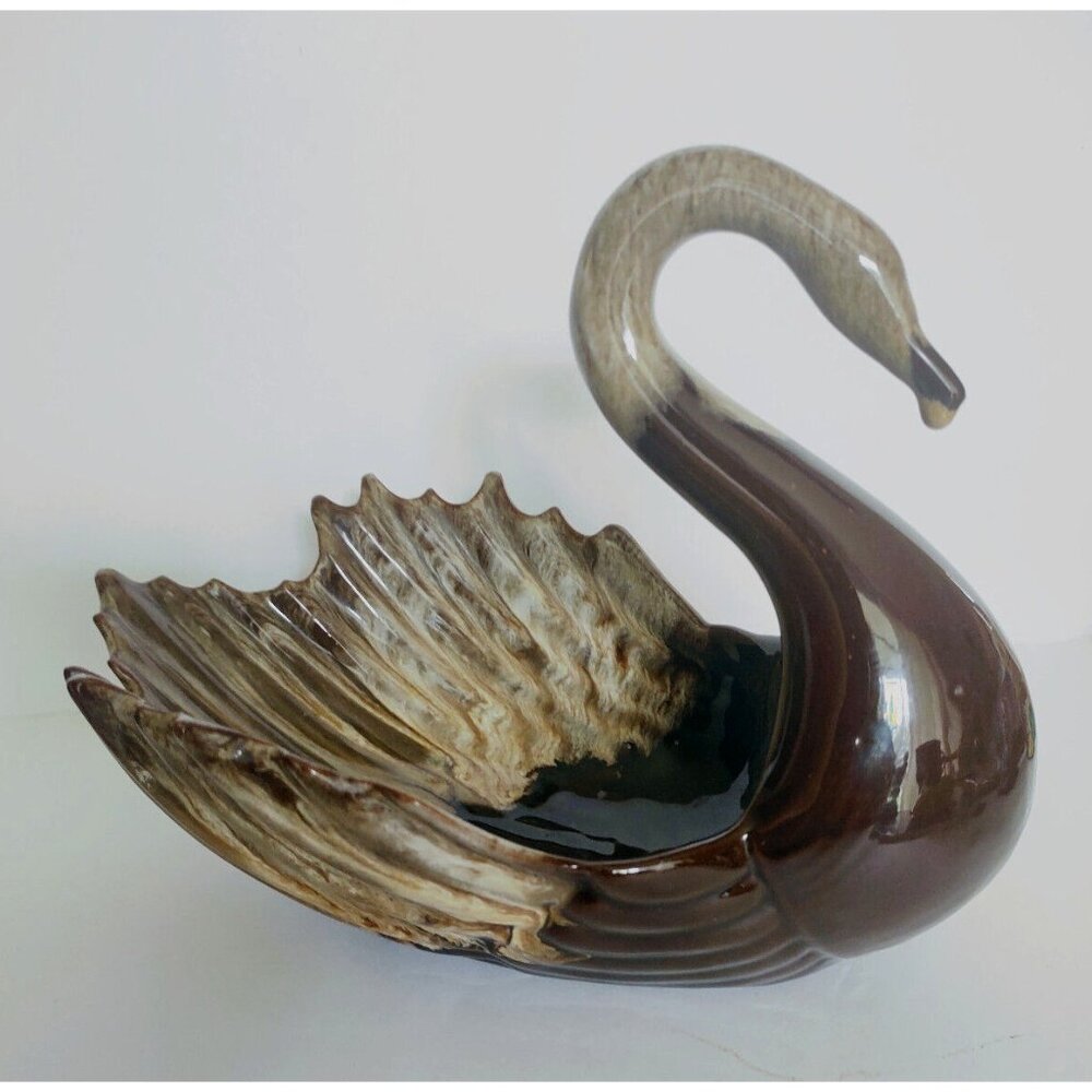 Vintage Evangeline Ware Swan Planter - Canuck Canada 1960's
